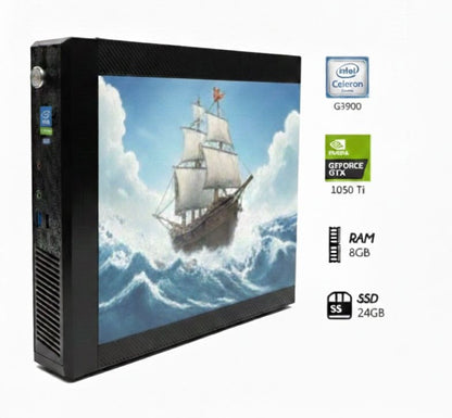 1050 Ti + 8gb Ram + Intel Celeron + SSD 240GB + Black Sail Case