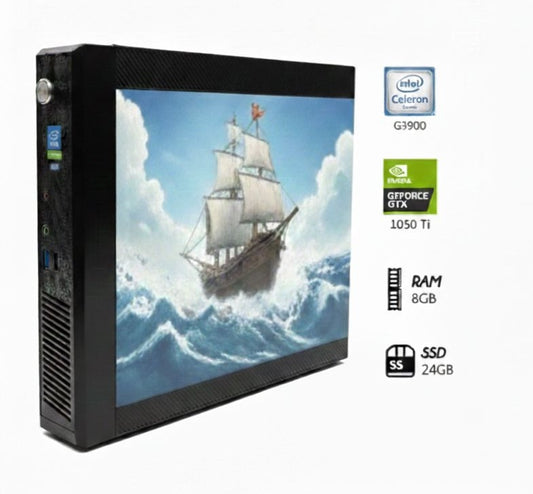 1050 Ti + 8gb Ram + Intel Celeron + SSD 240GB + Black Sail Case